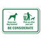 Signmission 18 in Height, 0.12 in Width, Aluminum, 12" x 18", A-1218 Pet-Animal - BeConside A-1218 Pet-Animal - BeConside - alternate 1